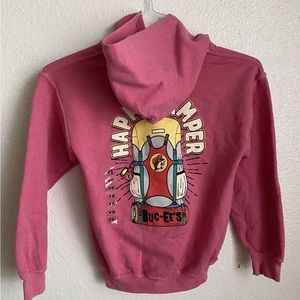 BUCEES Happy Camper Pink Hoodie
